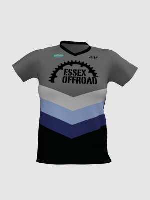 Podiumwear Women's Silver Short Sleeve MTB Jersey - NEW FABRIC 2025!