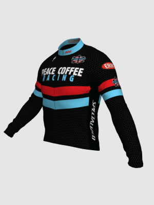 Podiumwear Men's Gold Merino Wool Long Sleeve Jersey