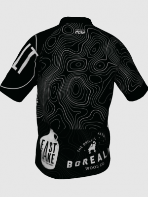 Podiumwear Men's Silver Short Sleeve MTB Jersey - New Fabric 2025!
