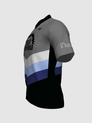 Podiumwear Men's Silver Short Sleeve MTB Jersey