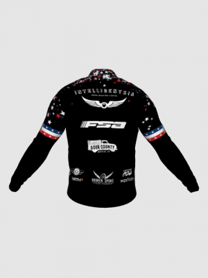 Podiumwear Men's Gold Merino Wool Long Sleeve Jersey