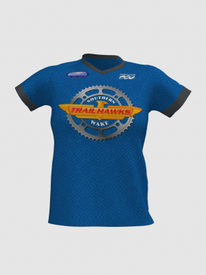 Podiumwear Women's Silver Short Sleeve MTB Jersey - NEW FABRIC 2025!