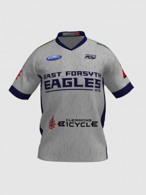 Podiumwear Men's Silver Short Sleeve MTB Jersey