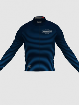 Podiumwear Men's Gold Merino Wool Long Sleeve Jersey