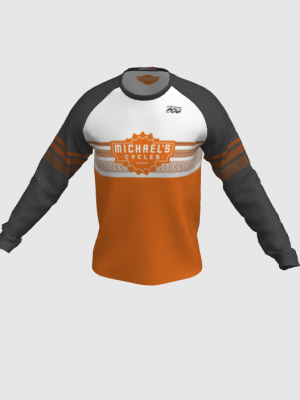 Podiumwear Unisex Silver Long Sleeve Tech Tee - New Fabric 2025!