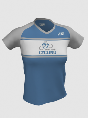 Podiumwear Women's Silver Short Sleeve MTB Jersey