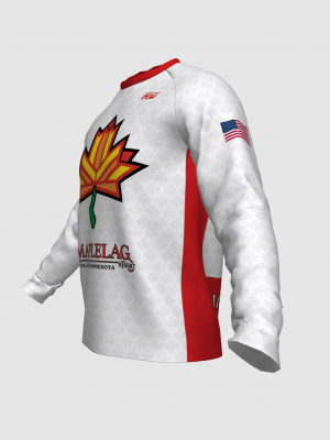 Podiumwear Unisex Silver Long Sleeve Tech Tee - New Fabric 2025!