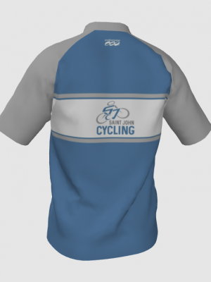 Podiumwear Men's Silver Short Sleeve MTB Jersey - New Fabric 2025!