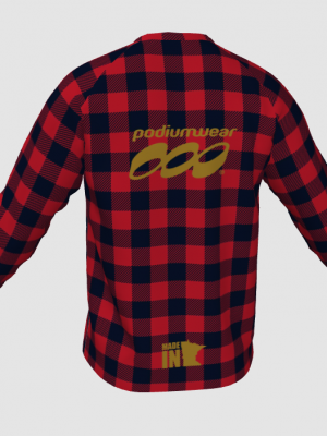 Podiumwear Unisex Silver Long Sleeve Tech Tee - New Fabric 2025!