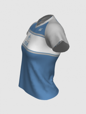 Podiumwear Women's Silver Short Sleeve MTB Jersey - NEW FABRIC 2025!