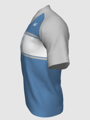Podiumwear Men's Silver Short Sleeve MTB Jersey - New Fabric 2025!