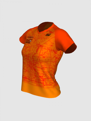 Podiumwear Women's Silver Short Sleeve MTB Jersey - NEW FABRIC 2025!