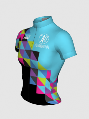 Podiumwear Women's Silver Full Zip Jersey