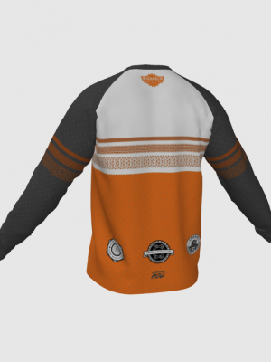 Podiumwear Unisex Silver Long Sleeve Tech Tee - New Fabric 2025!