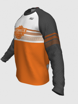 Podiumwear Unisex Silver Long Sleeve Tech Tee - New Fabric 2025!