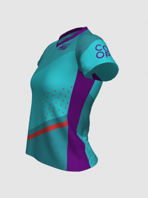Podiumwear Women's Silver Short Sleeve MTB Jersey - NEW FABRIC 2025!
