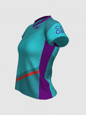 Podiumwear Women's Silver Short Sleeve MTB Jersey