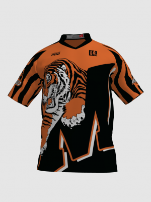 Podiumwear Men's Silver Short Sleeve MTB Jersey - New Fabric 2025!