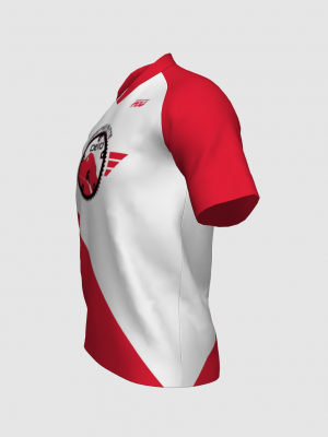 Podiumwear Men's Silver Short Sleeve MTB Jersey - New Fabric 2025!