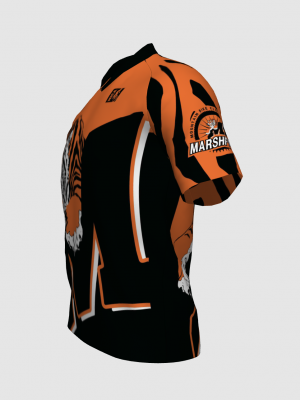 Podiumwear Men's Silver Short Sleeve MTB Jersey - New Fabric 2025!