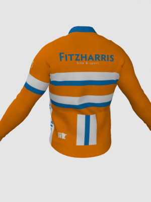Podiumwear Men's Gold Merino Wool Long Sleeve Jersey