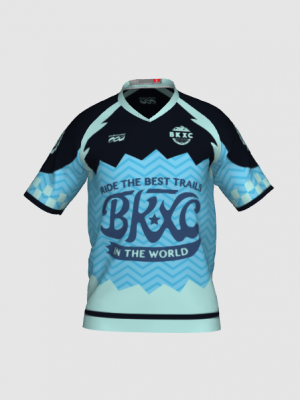 Podiumwear Men's Silver Short Sleeve MTB Jersey - New Fabric 2025!