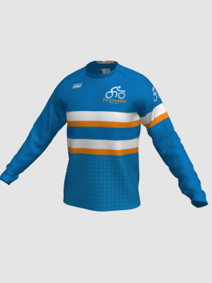 Podiumwear Unisex Silver Long Sleeve Tech Tee - New Fabric 2025!