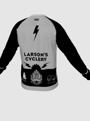 Podiumwear Unisex Silver Long Sleeve Tech Tee - New Fabric 2025!