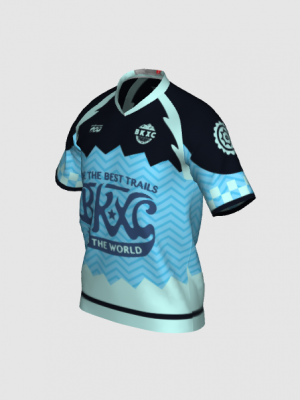 Podiumwear Men's Silver Short Sleeve MTB Jersey - New Fabric 2025!