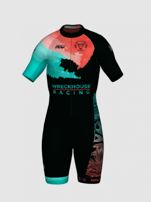 Podiumwear Men's Short Sleeve Skinsuit with Pockets