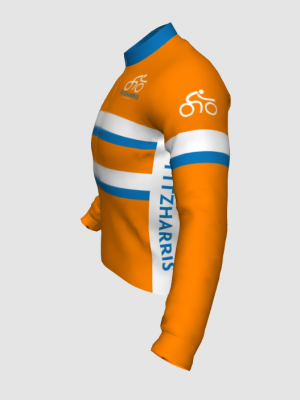 Podiumwear Men's Gold Merino Wool Long Sleeve Jersey