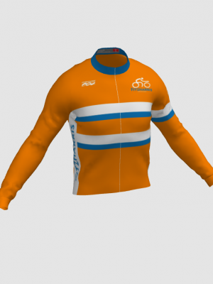 Podiumwear Men's Gold Merino Wool Long Sleeve Jersey