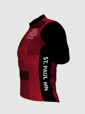 Podiumwear Men's Silver Full Zip Jersey