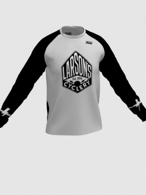 Podiumwear Unisex Silver Long Sleeve Tech Tee - New Fabric 2025!