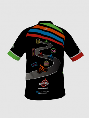 Podiumwear Men's Silver Short Sleeve MTB Jersey - New Fabric 2025!