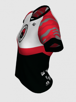 Podiumwear Women's Silver Short Sleeve MTB Jersey - NEW FABRIC 2025!