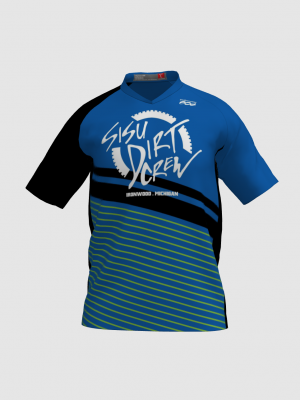 Podiumwear Men's Silver Short Sleeve MTB Jersey - New Fabric 2025!