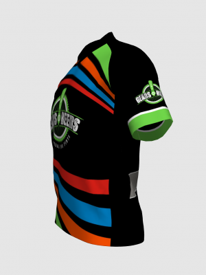 Podiumwear Men's Silver Short Sleeve MTB Jersey - New Fabric 2025!