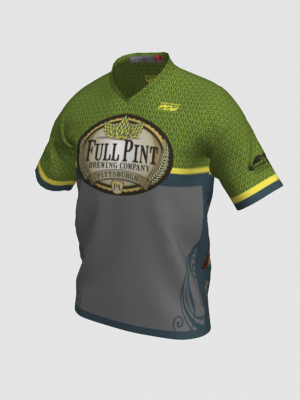 Podiumwear Men's Silver Short Sleeve MTB Jersey - New Fabric 2025!