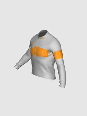 Podiumwear Men's Gold Merino Wool Long Sleeve Jersey
