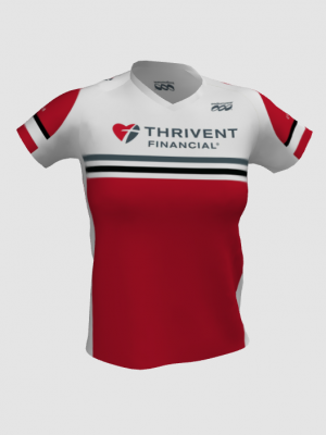 Podiumwear Women's Silver Short Sleeve MTB Jersey - NEW FABRIC 2025!