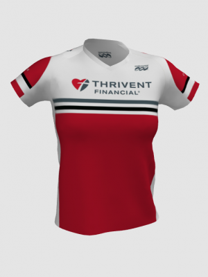 Podiumwear Women's Silver Short Sleeve MTB Jersey