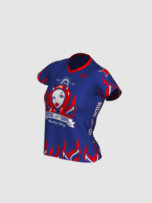 Podiumwear Women's Silver Short Sleeve MTB Jersey