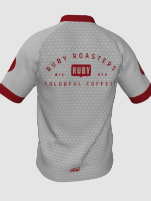 Podiumwear Men's Silver Short Sleeve MTB Jersey - New Fabric 2025!
