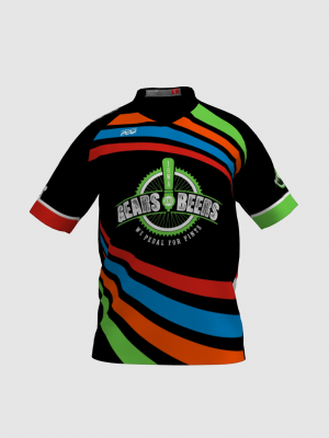 Podiumwear Men's Silver Short Sleeve MTB Jersey - New Fabric 2025!