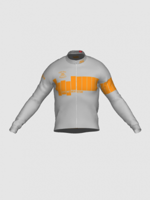 Podiumwear Men's Gold Merino Wool Long Sleeve Jersey
