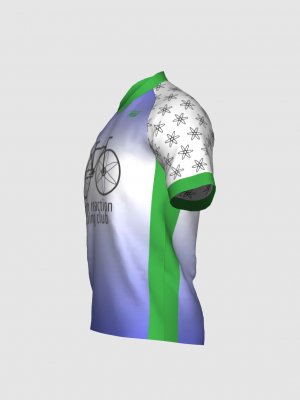 Podiumwear Men's Silver Short Sleeve MTB Jersey - New Fabric 2025!