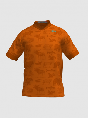 Podiumwear Men's Silver Short Sleeve MTB Jersey - New Fabric 2025!