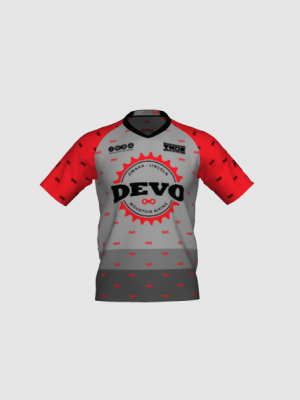 Podiumwear Men's Silver Short Sleeve MTB Jersey - New Fabric 2025!
