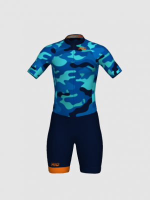 Podiumwear Men's Short Sleeve Skinsuit with Pockets